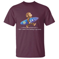 I Dont Want This Feeling To Go Away T Shirt Vintage Surf Monkey Nostalgic Summer Beach Vacation