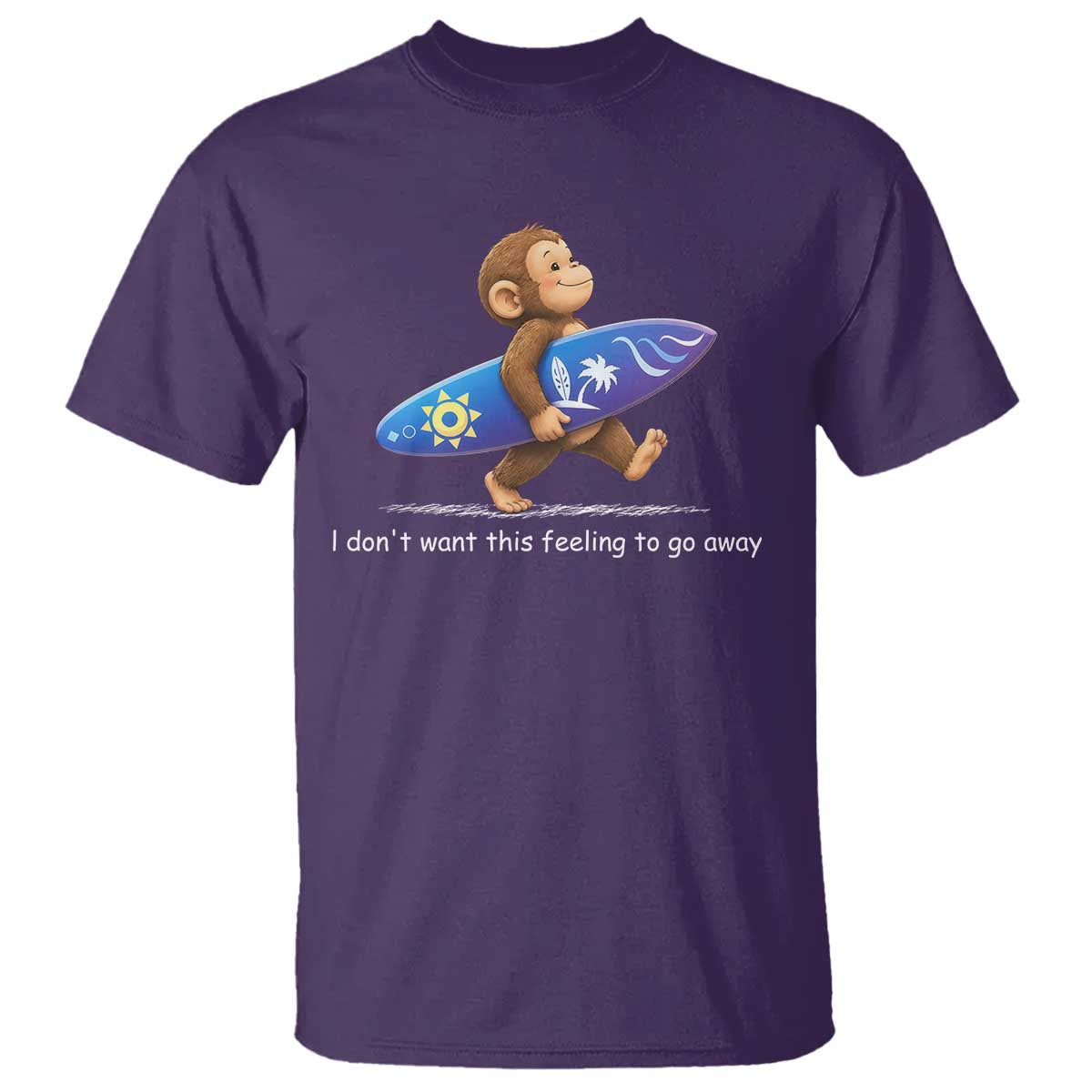 I Dont Want This Feeling To Go Away T Shirt Vintage Surf Monkey Nostalgic Summer Beach Vacation
