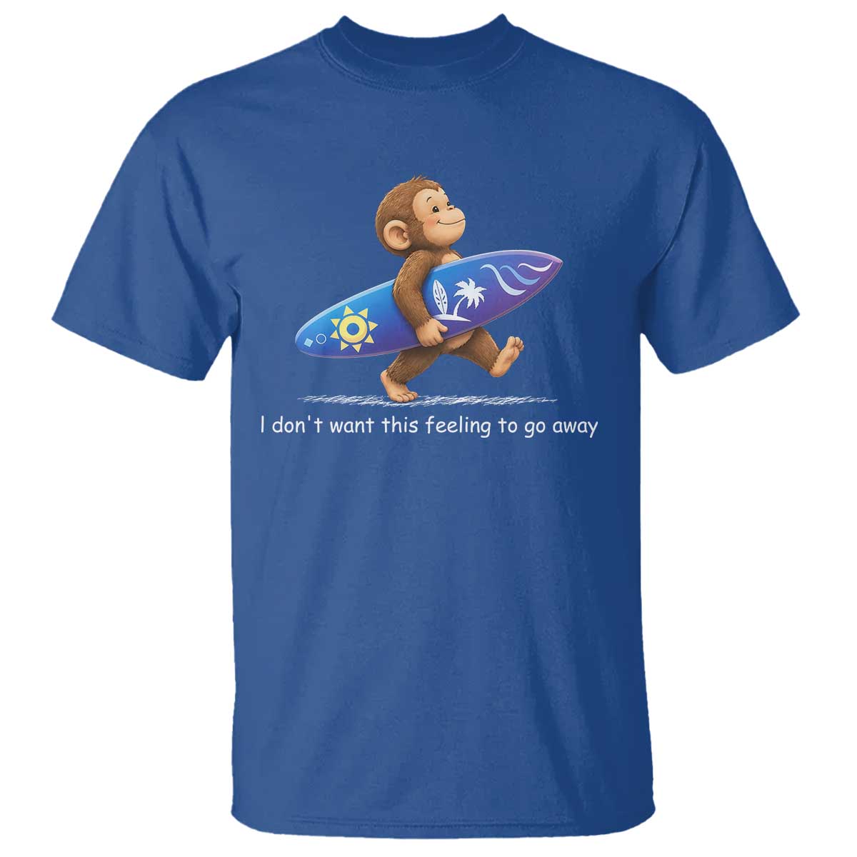 I Dont Want This Feeling To Go Away T Shirt Vintage Surf Monkey Nostalgic Summer Beach Vacation
