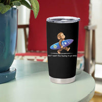 I Dont Want This Feeling To Go Away Tumbler Cup Vintage Surf Monkey Nostalgic Summer Beach Vacation