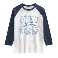 Pregnant Girl Summer Raglan Shirt Summer Goose Beach Pregnancy Announcement Baby Shower