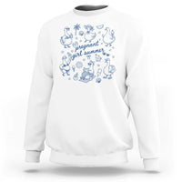 Pregnant Girl Summer Sweatshirt Summer Goose Beach Pregnancy Announcement Baby Shower