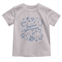 Pregnant Girl Summer Toddler T Shirt Summer Goose Beach Pregnancy Announcement Baby Shower