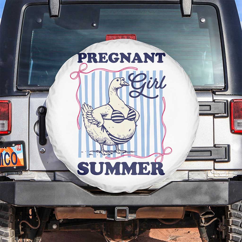 Pregnant Girl Summer Spare Tire Cover Striped Coquette Summer Goose Beach Pregnancy Announcement