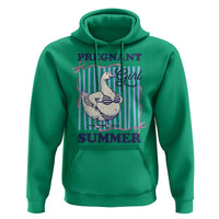 Pregnant Girl Summer Hoodie Striped Coquette Summer Goose Beach Pregnancy Announcement