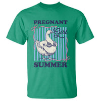 Pregnant Girl Summer T Shirt Striped Coquette Summer Goose Beach Pregnancy Announcement