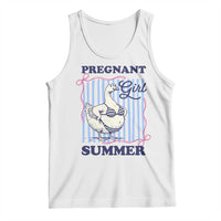 Pregnant Girl Summer Tank Top Striped Coquette Summer Goose Beach Pregnancy Announcement