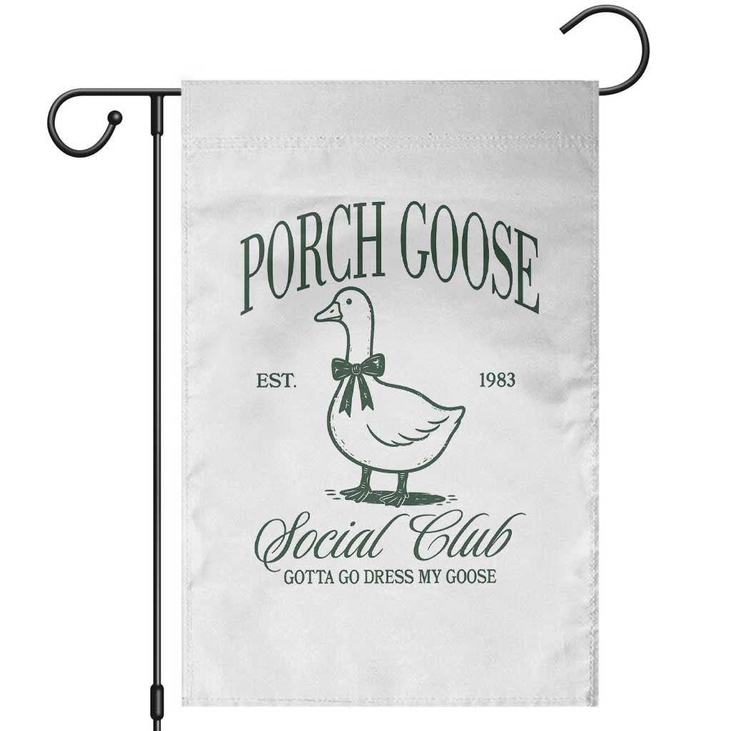 Porch Goose Garden Flag Cute Garden Club Vibes Moms Grandmas