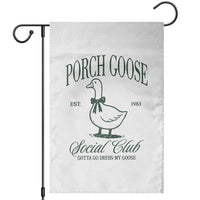 Porch Goose Garden Flag Cute Garden Club Vibes Moms Grandmas