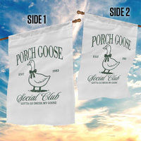 Porch Goose Garden Flag Cute Garden Club Vibes Moms Grandmas
