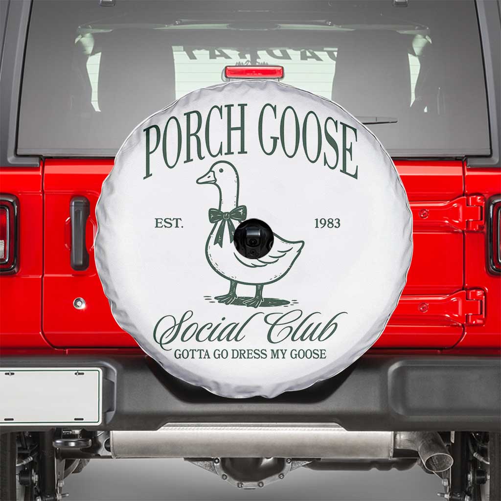 Porch Goose Spare Tire Cover Cute Garden Club Vibes Moms Grandmas