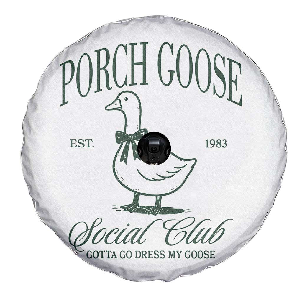Porch Goose Spare Tire Cover Cute Garden Club Vibes Moms Grandmas
