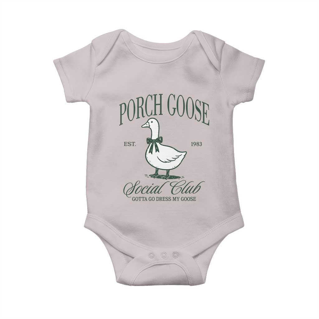 Porch Goose Baby Onesie Cute Garden Club Vibes Moms Grandmas