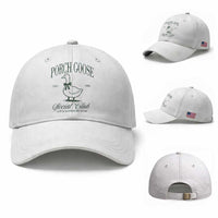 Porch Goose Baseball Cap Cute Garden Club Vibes Moms Grandmas