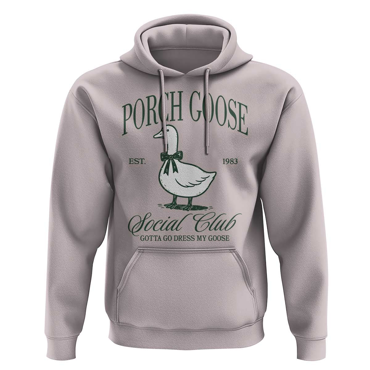 Porch Goose Hoodie Cute Garden Club Vibes Moms Grandmas