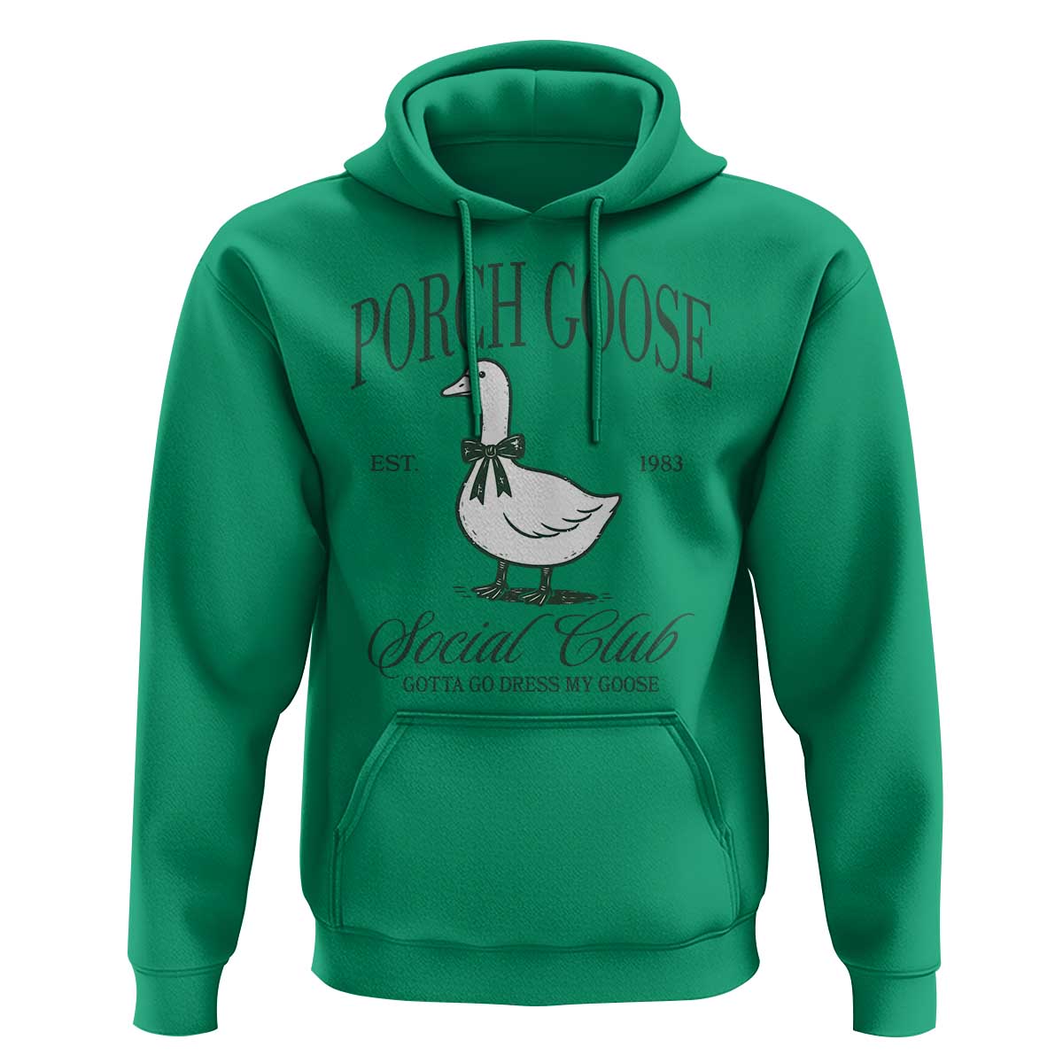 Porch Goose Hoodie Cute Garden Club Vibes Moms Grandmas