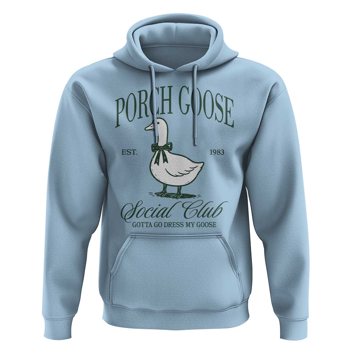 Porch Goose Hoodie Cute Garden Club Vibes Moms Grandmas