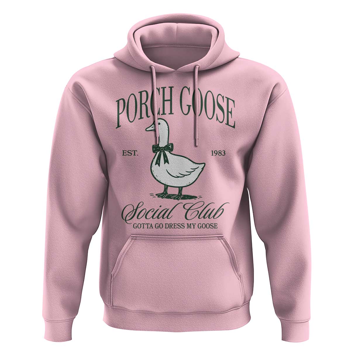 Porch Goose Hoodie Cute Garden Club Vibes Moms Grandmas