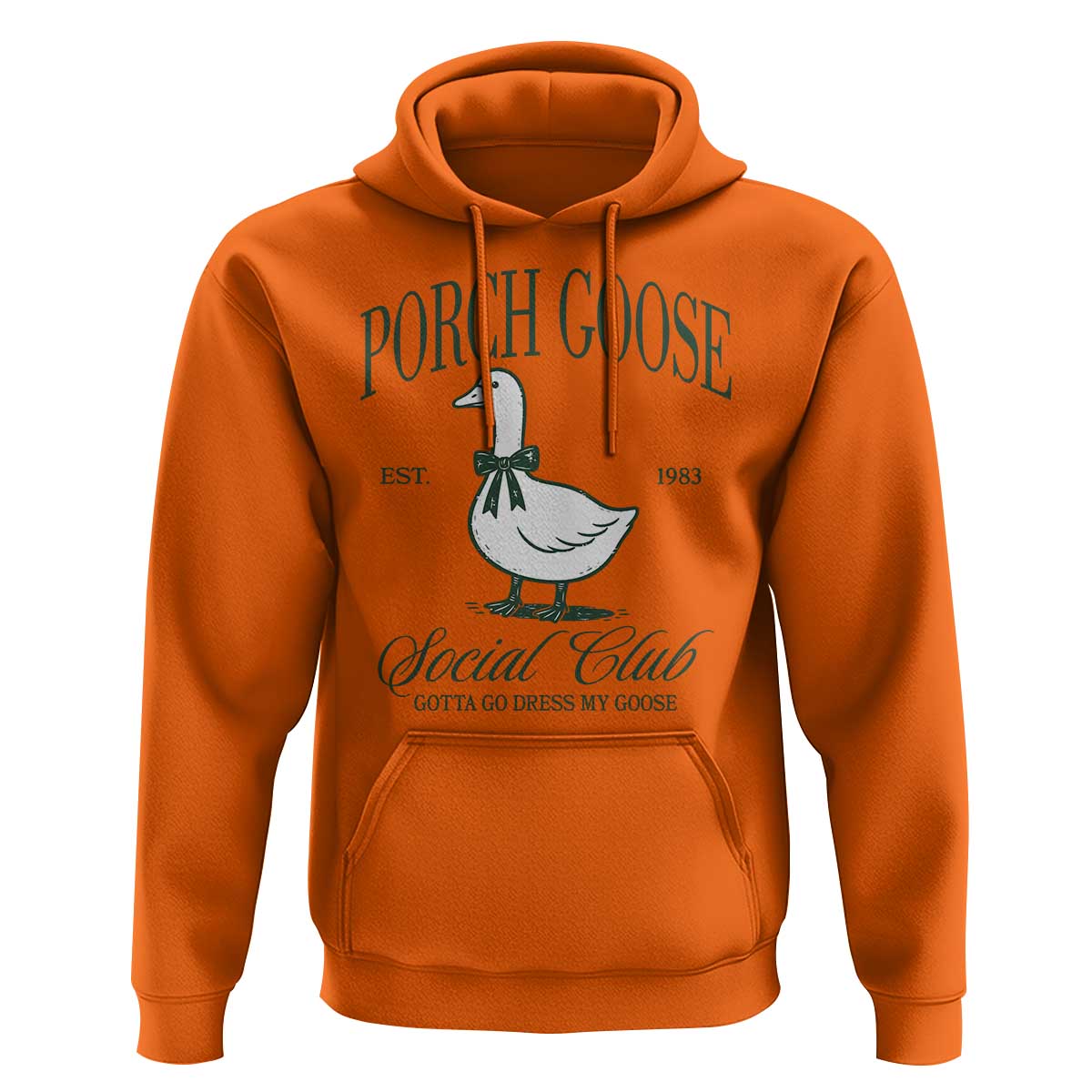 Porch Goose Hoodie Cute Garden Club Vibes Moms Grandmas