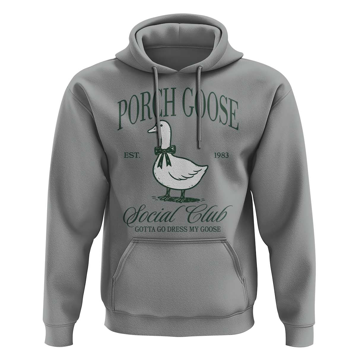 Porch Goose Hoodie Cute Garden Club Vibes Moms Grandmas