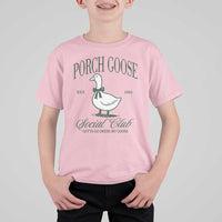 Porch Goose T Shirt For Kid Cute Garden Club Vibes Moms Grandmas