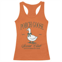 Porch Goose Racerback Tank Top Cute Garden Club Vibes Moms Grandmas