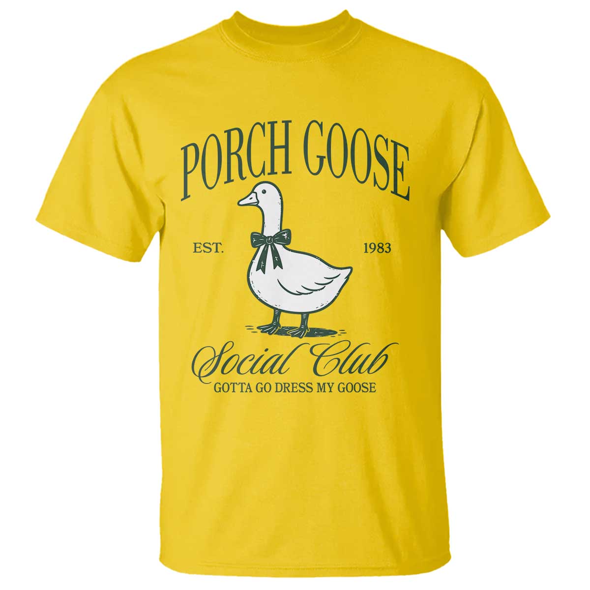 Porch Goose T Shirt Cute Garden Club Vibes Moms Grandmas