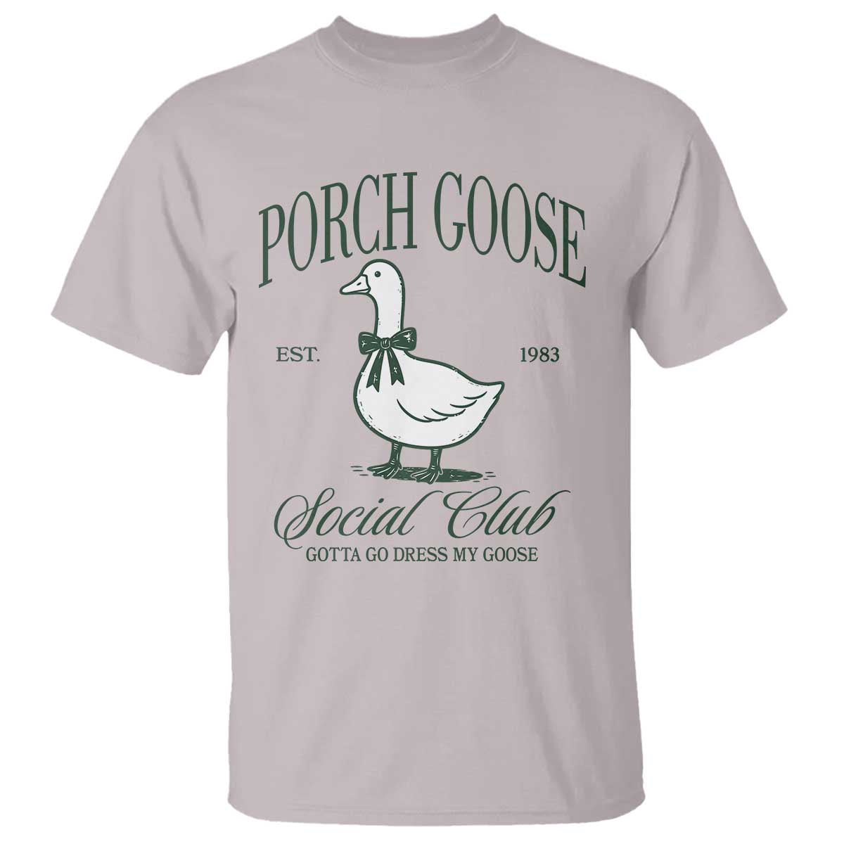 Porch Goose T Shirt Cute Garden Club Vibes Moms Grandmas