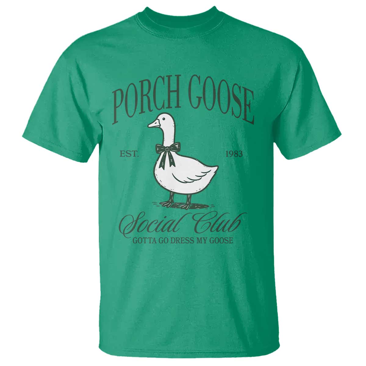 Porch Goose T Shirt Cute Garden Club Vibes Moms Grandmas