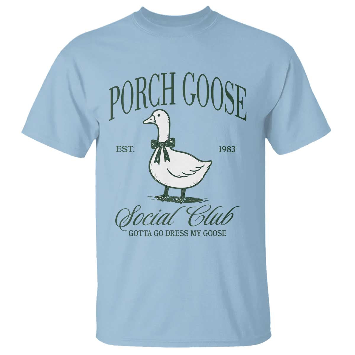 Porch Goose T Shirt Cute Garden Club Vibes Moms Grandmas
