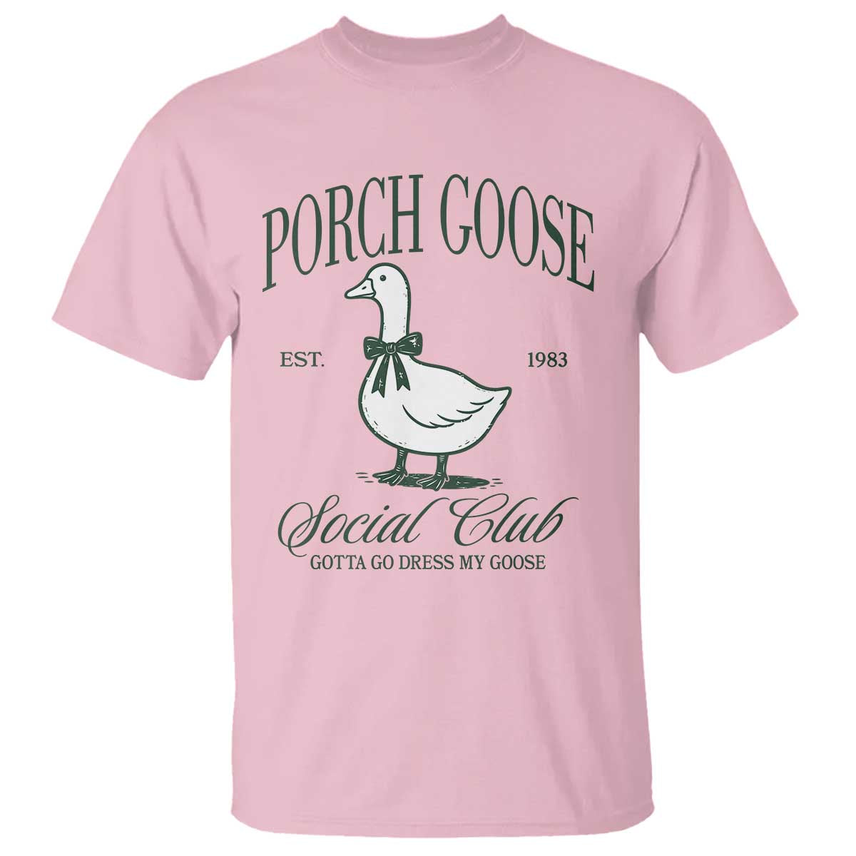 Porch Goose T Shirt Cute Garden Club Vibes Moms Grandmas