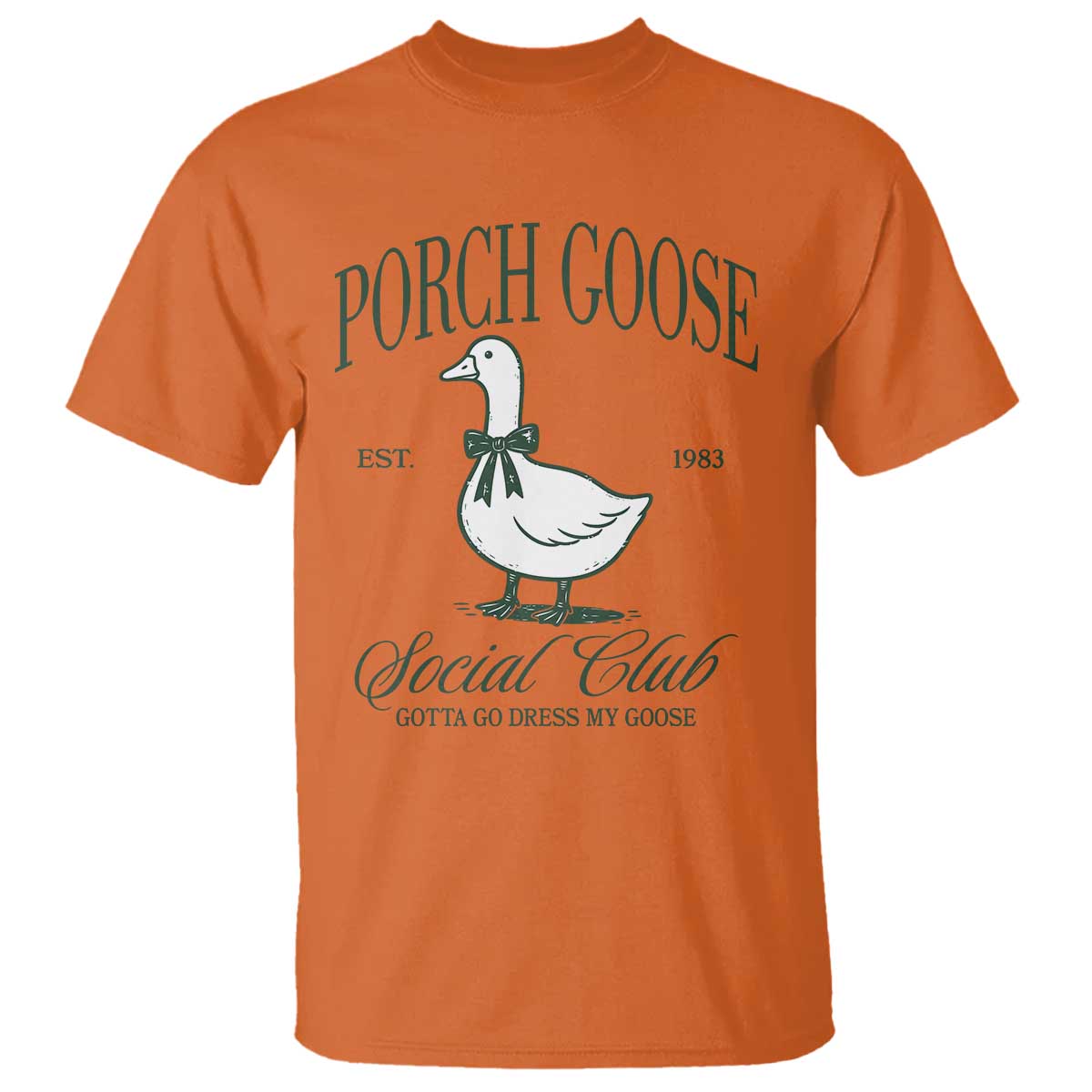 Porch Goose T Shirt Cute Garden Club Vibes Moms Grandmas