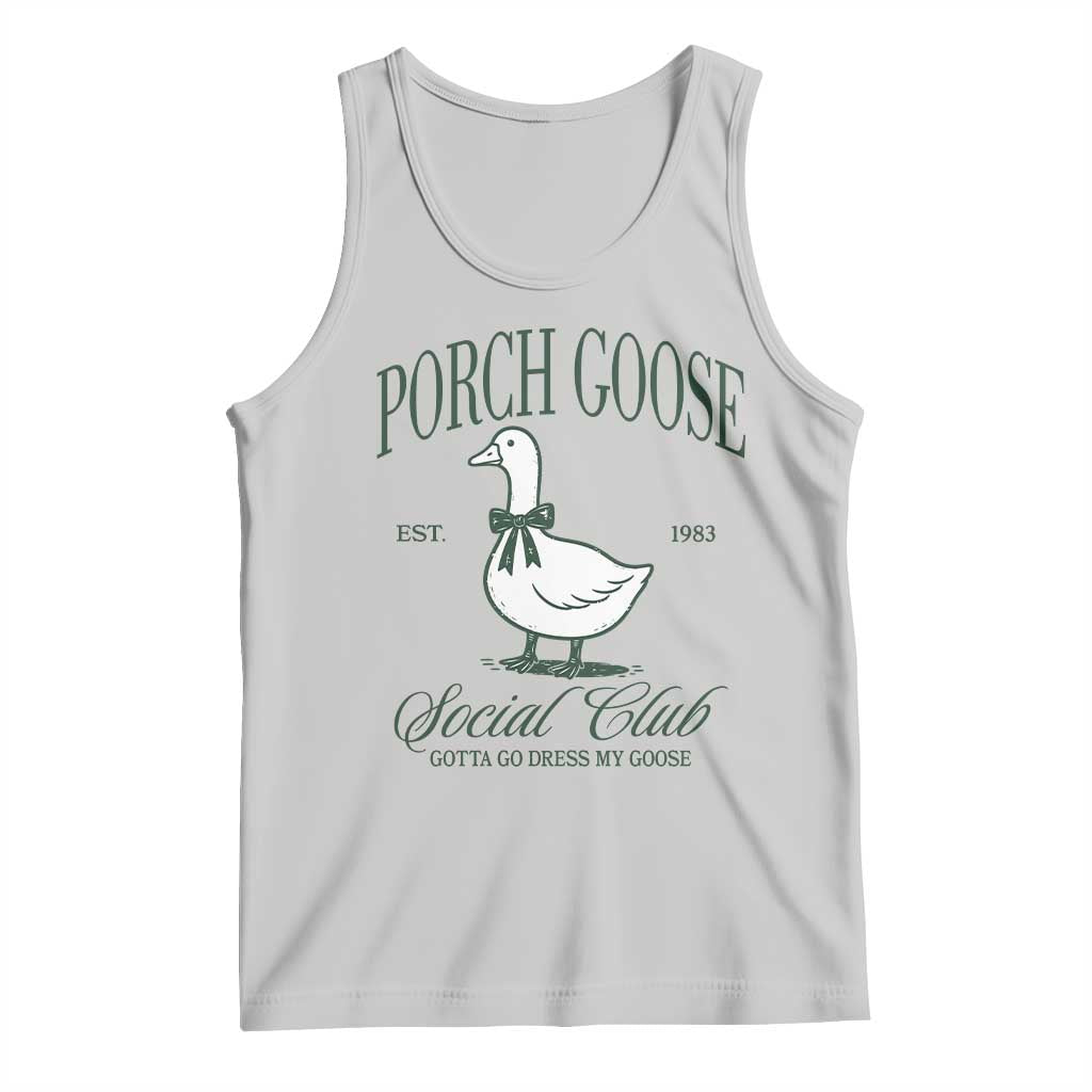 Porch Goose Tank Top Cute Garden Club Vibes Moms Grandmas