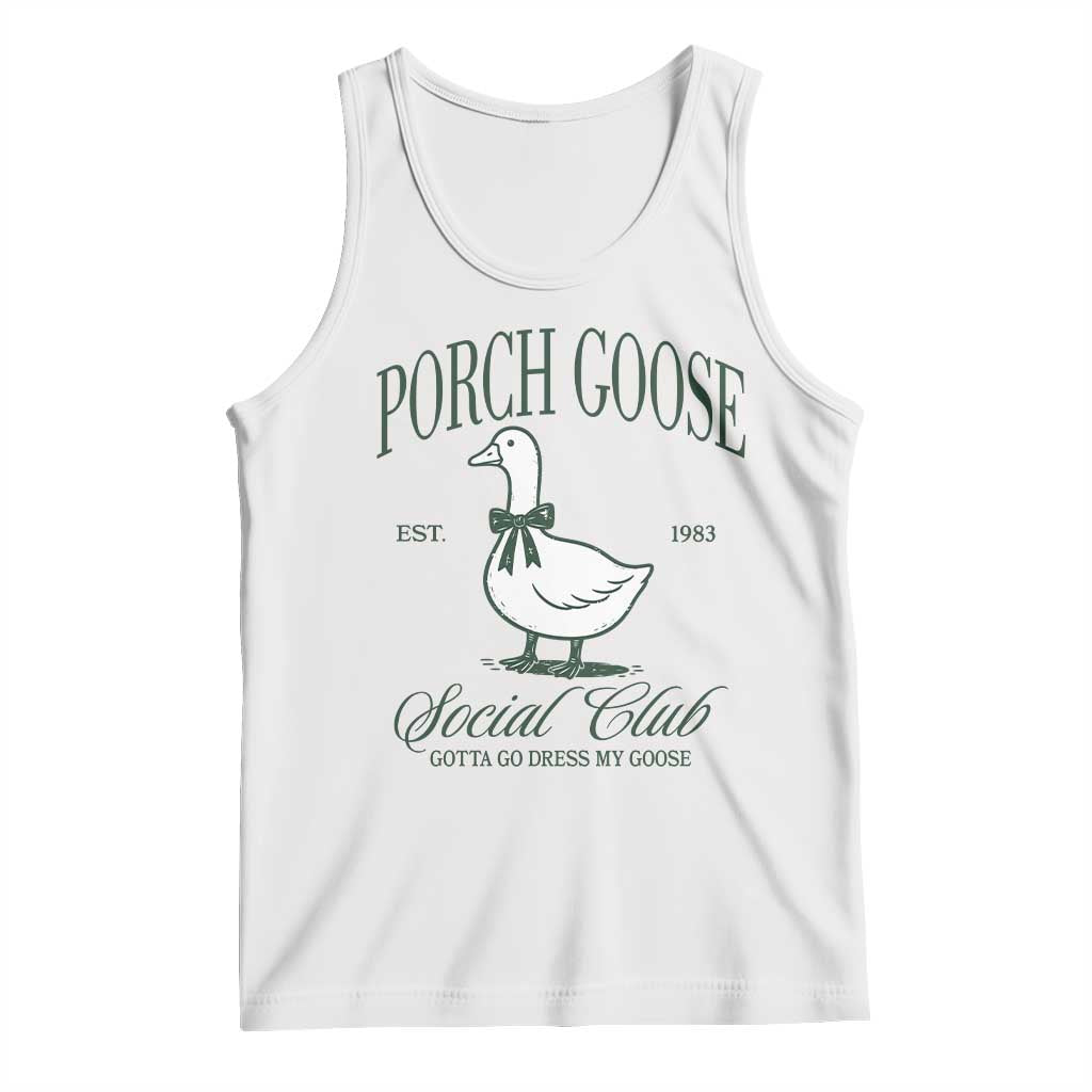 Porch Goose Tank Top Cute Garden Club Vibes Moms Grandmas