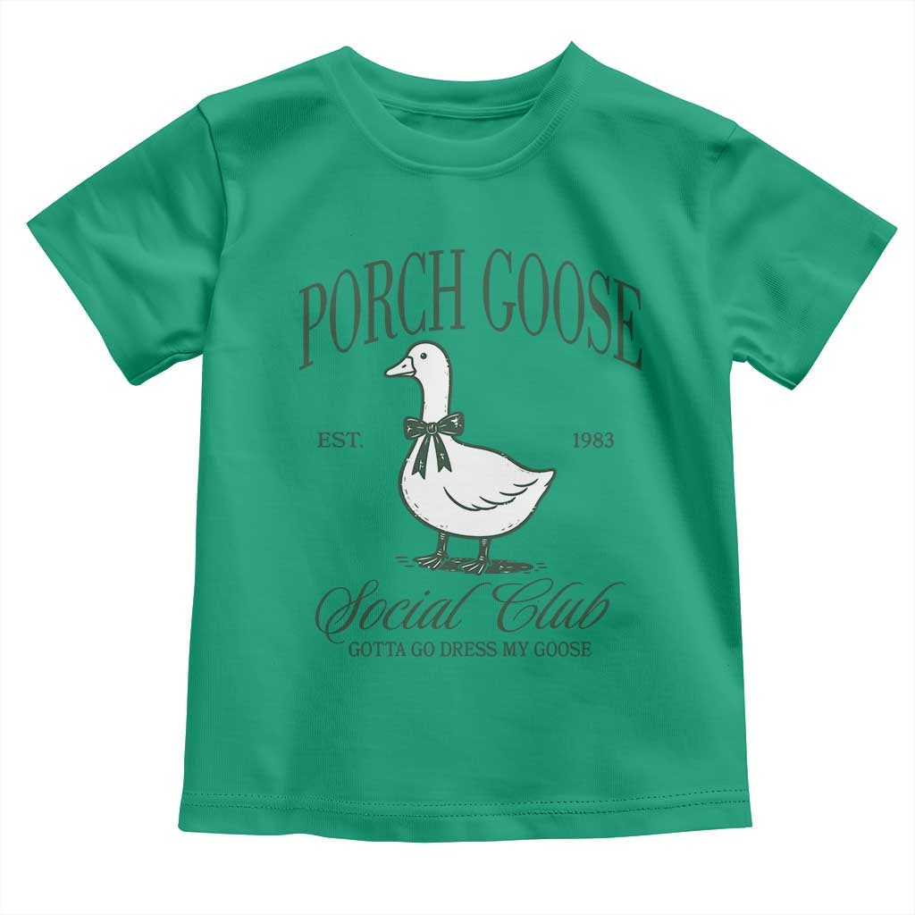 Porch Goose Toddler T Shirt Cute Garden Club Vibes Moms Grandmas