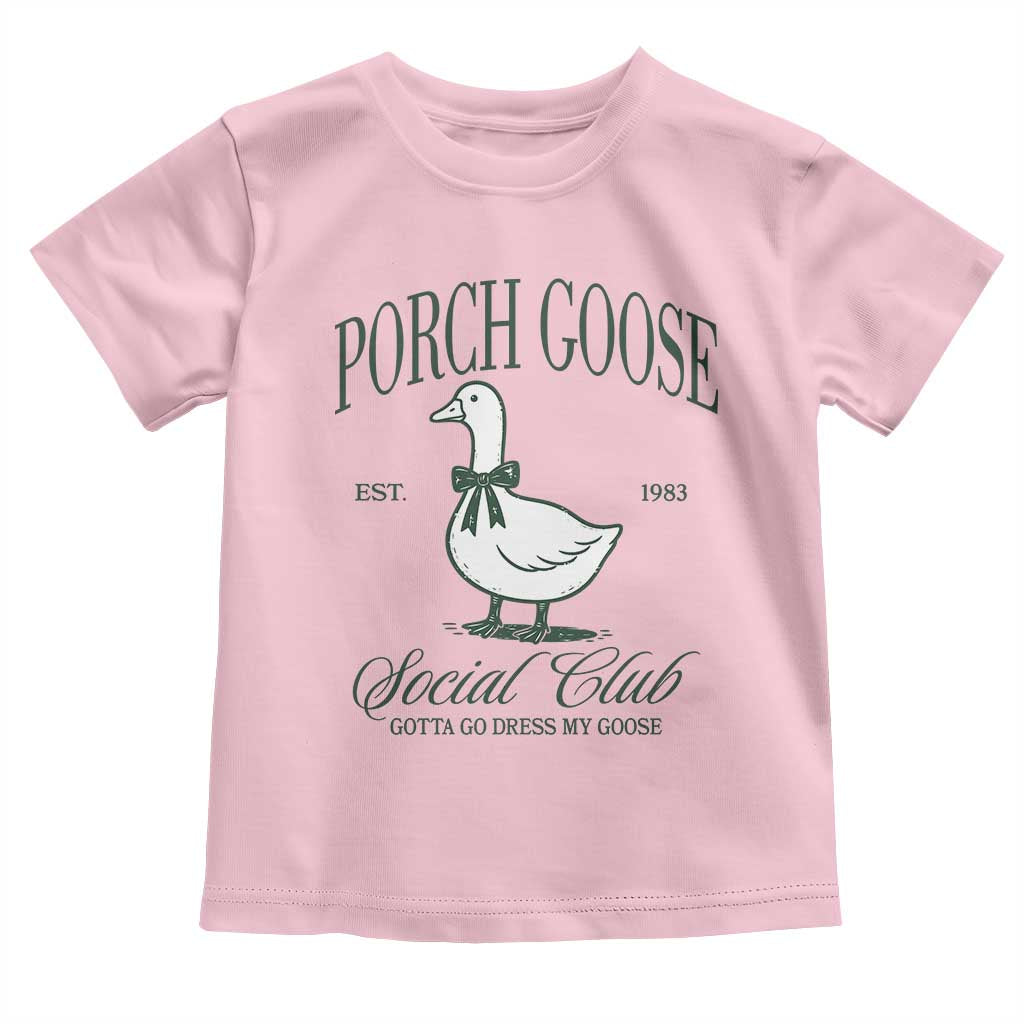 Porch Goose Toddler T Shirt Cute Garden Club Vibes Moms Grandmas