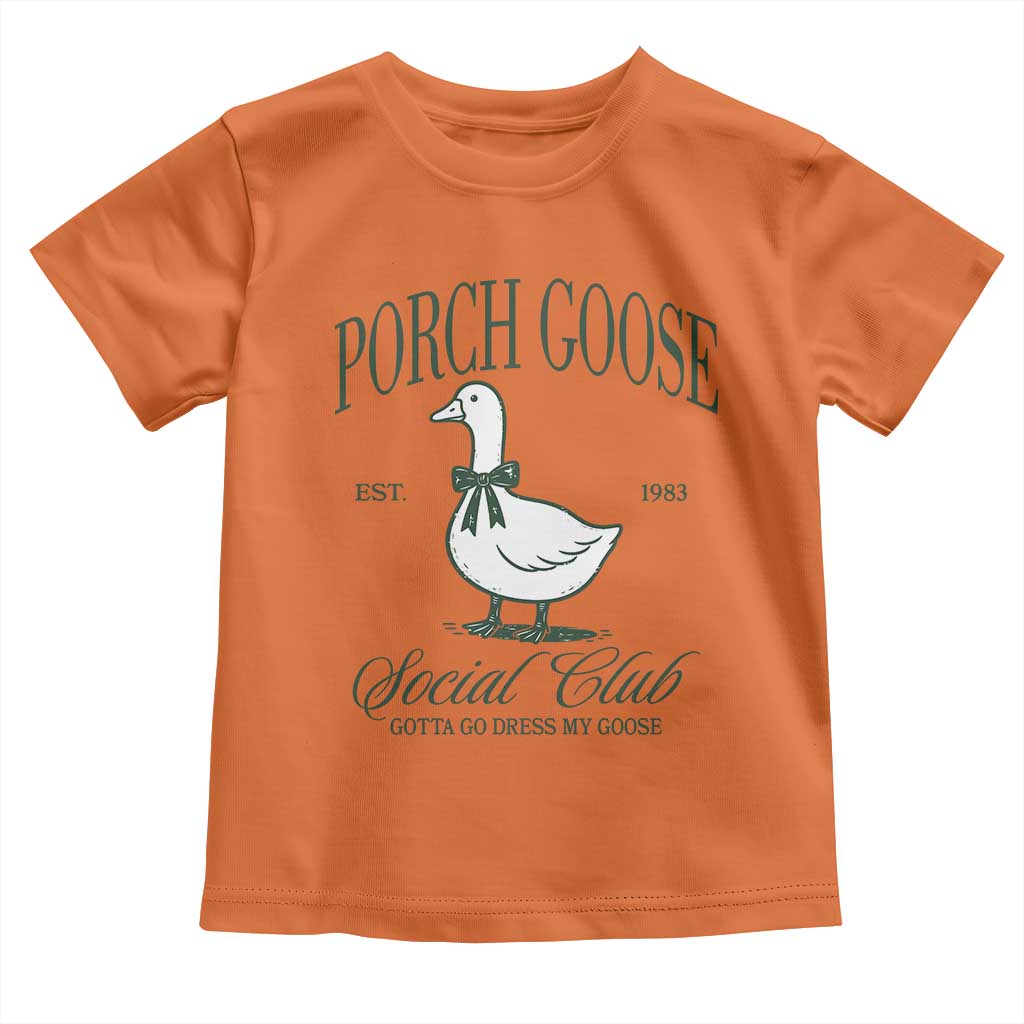 Porch Goose Toddler T Shirt Cute Garden Club Vibes Moms Grandmas