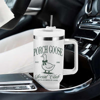 Porch Goose Tumbler With Handle Cute Garden Club Vibes Moms Grandmas