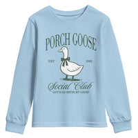 Porch Goose Youth Sweatshirt Cute Garden Club Vibes Moms Grandmas
