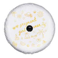 Pregnant Girl Summer Spare Tire Cover Cute Beach Summer Pregnancy Announcement Baby Shower