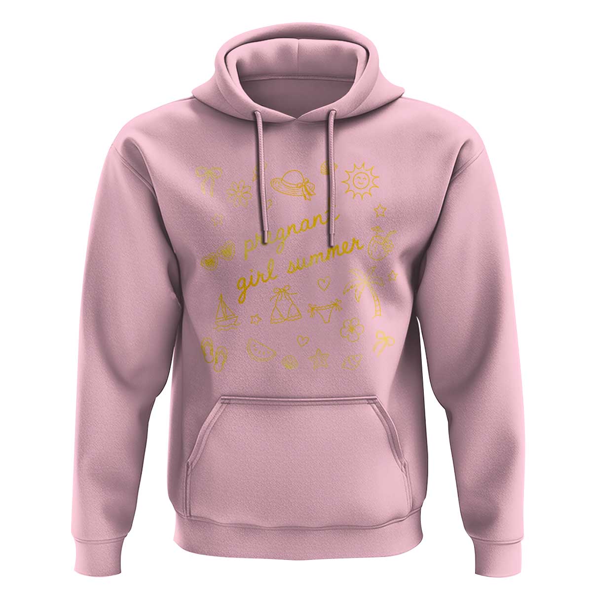 Pregnant Girl Summer Hoodie Cute Beach Summer Pregnancy Announcement Baby Shower