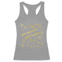 Pregnant Girl Summer Racerback Tank Top Cute Beach Summer Pregnancy Announcement Baby Shower