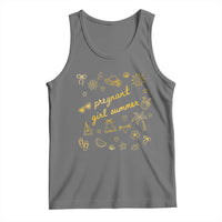 Pregnant Girl Summer Tank Top Cute Beach Summer Pregnancy Announcement Baby Shower