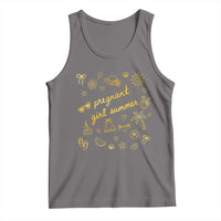 Pregnant Girl Summer Tank Top Cute Beach Summer Pregnancy Announcement Baby Shower
