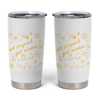 Pregnant Girl Summer Tumbler Cup Cute Beach Summer Pregnancy Announcement Baby Shower