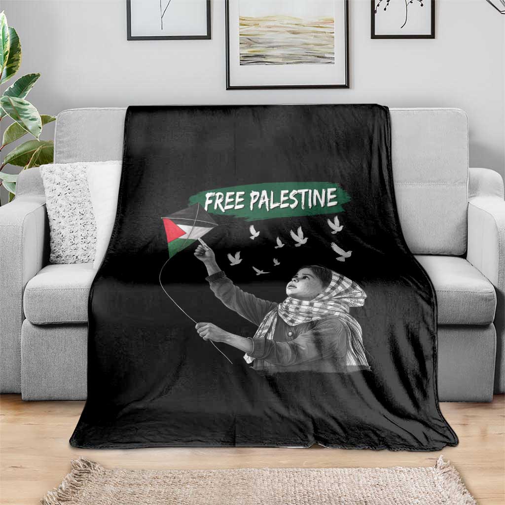 Free Palestine Throw Blanket Gaza Palestinian Flag - Wonder Print Shop