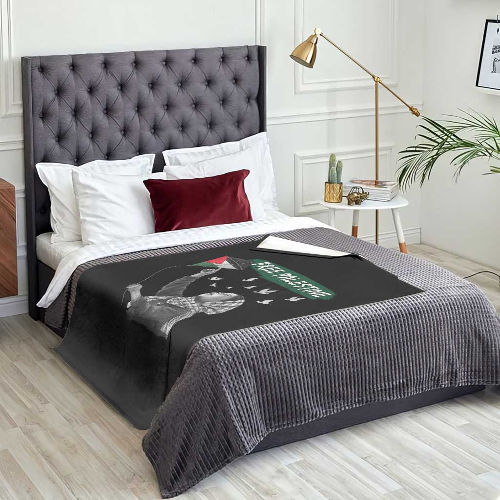 Free Palestine Throw Blanket Gaza Palestinian Flag - Wonder Print Shop