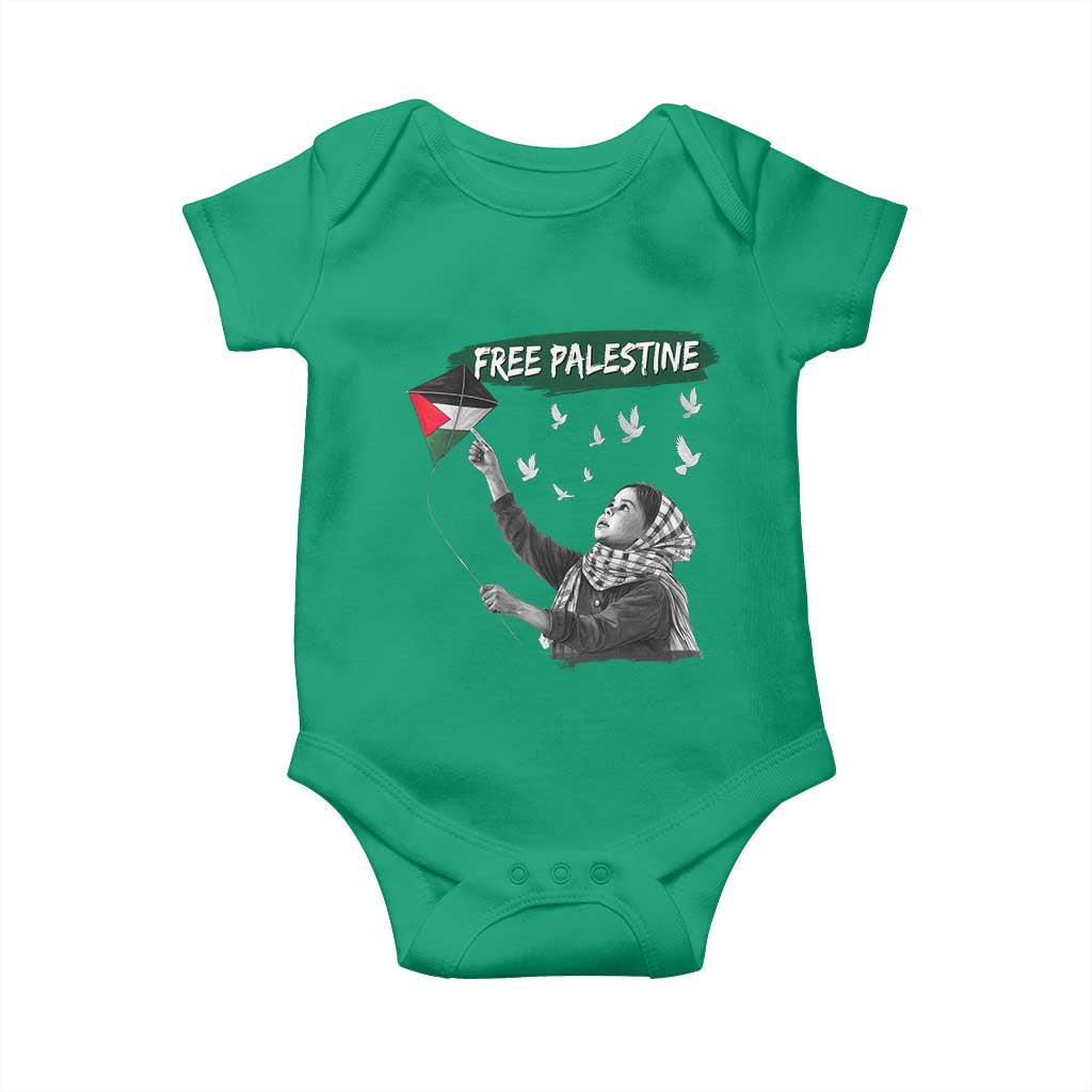 Free Palestine Baby Onesie Gaza Palestinian Flag - Wonder Print Shop