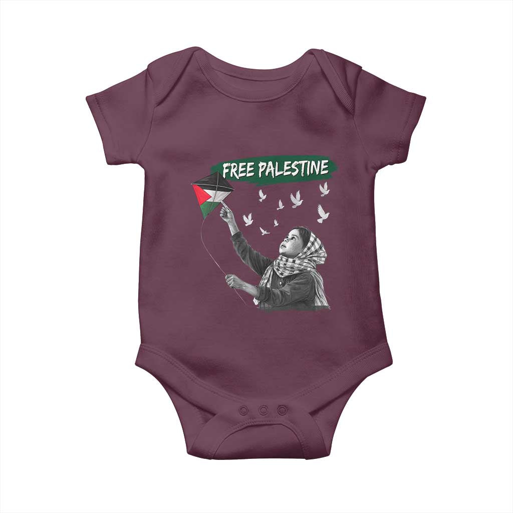 Free Palestine Baby Onesie Gaza Palestinian Flag - Wonder Print Shop