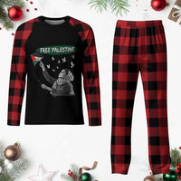Free Palestine Plaid Pajama Set Gaza Palestinian Flag - Wonder Print Shop